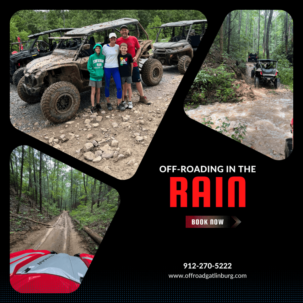 Rainy-day off-road activities in Gatlinburg TN