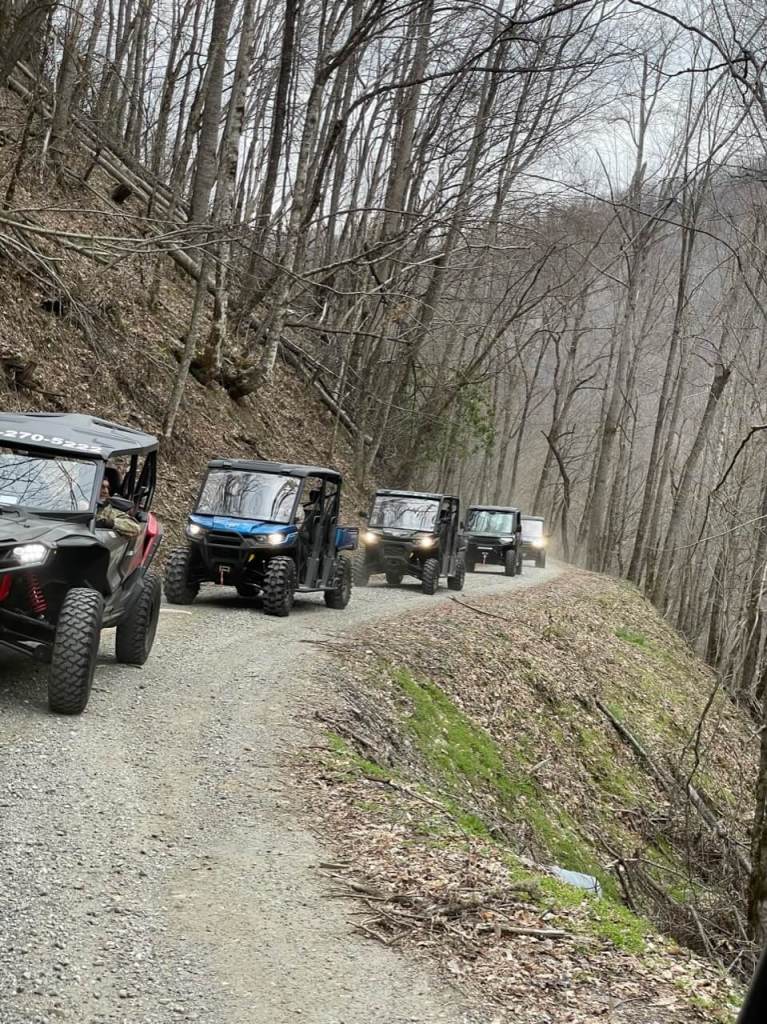 Exploring dirt roads in Cherokee, NC on UTV Rental