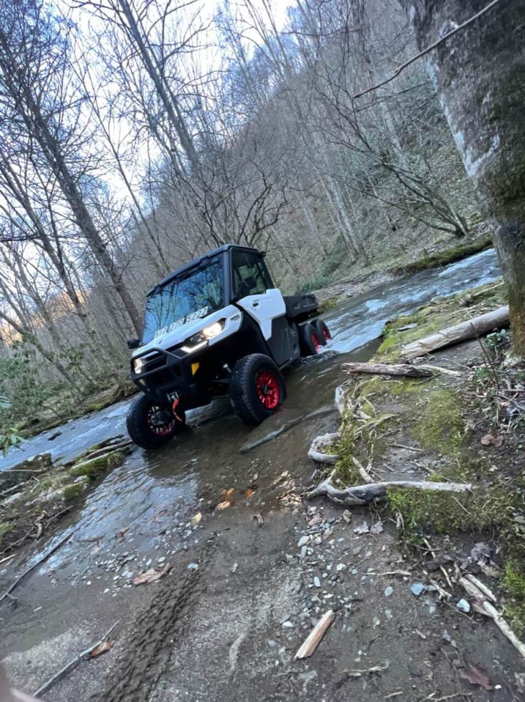 Creek Crossing in Cherokee, NC on a UTV