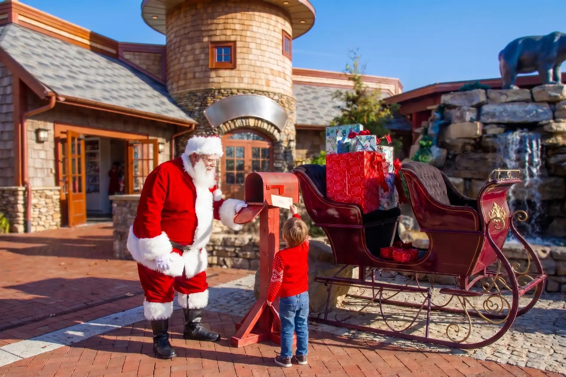 Anakeesta theme park decorated for its Enchanted Christmas event