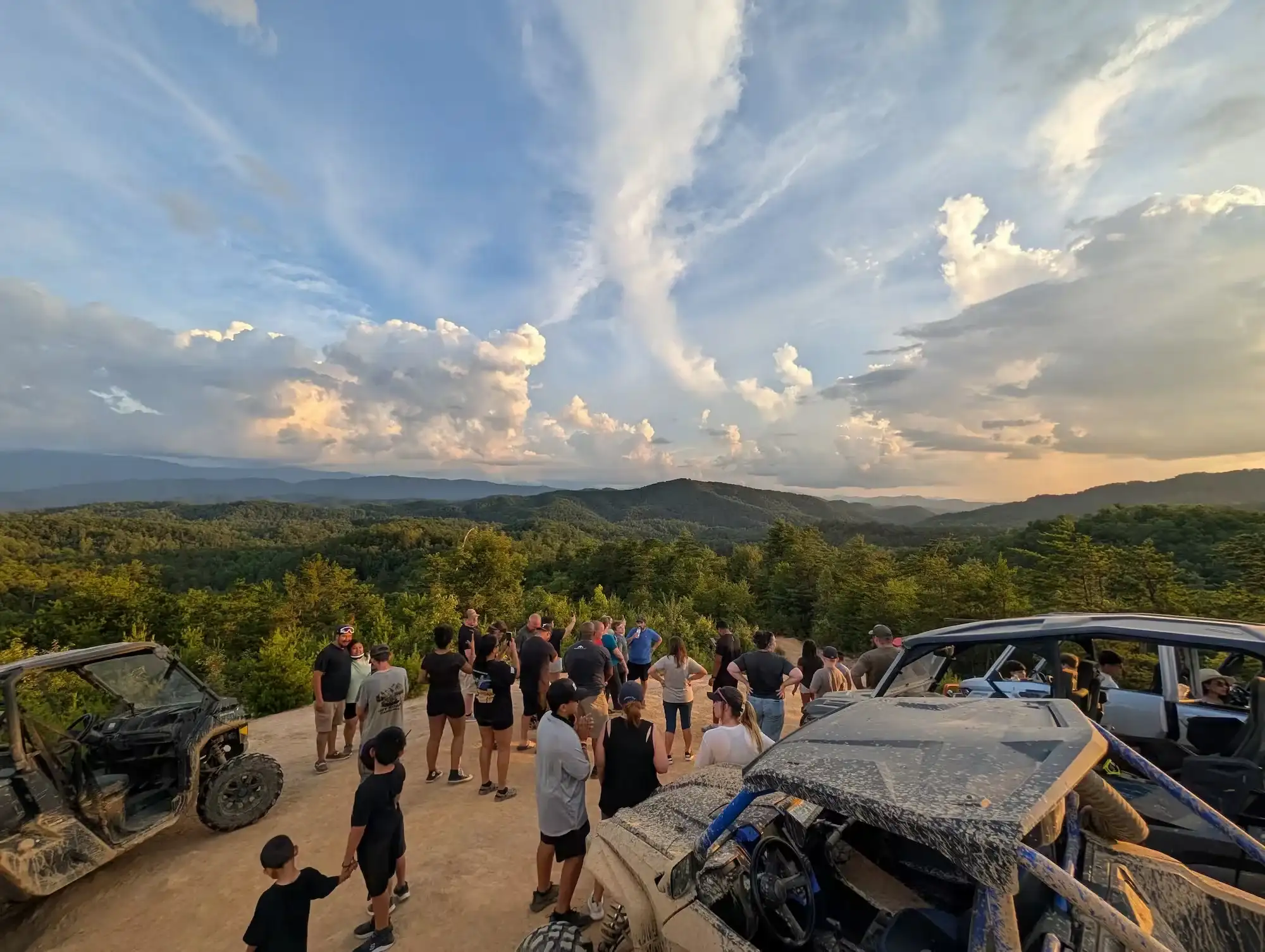utv tour scenic view in the great smoky mountains