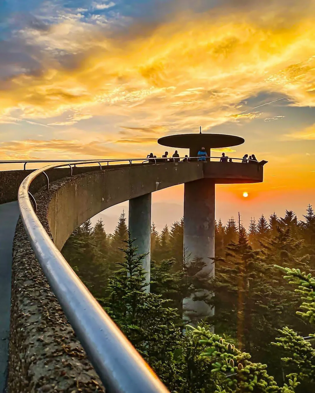 Sunset from the Kuwohi observation tower