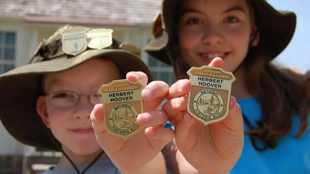 Junior Ranger badge at the Sugarlands Visitor Center